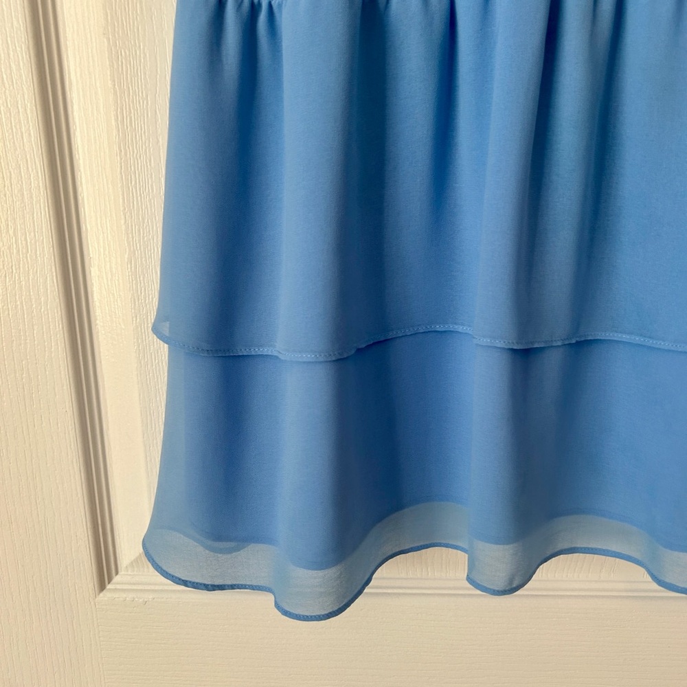 1. State Light Blue Ruffled Dress - Picture 5 of 11